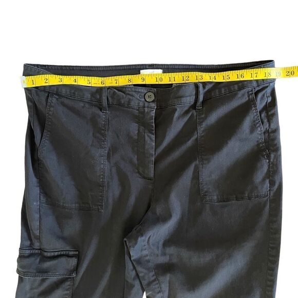 J Jill black ankle jeans 98% cotton sz 16 button detail in ankles - Picture 3 of 7